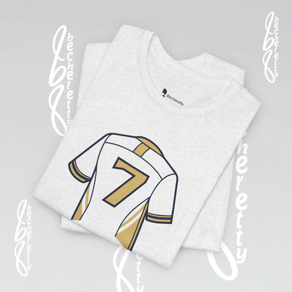 T-shirt - Number 7 GOAL - Art Graphic Minimalist Becheretty - Casual Wear - Team Spirit
