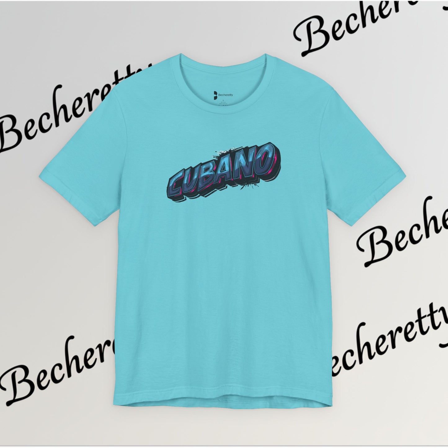 Graphic Tee "Cubano" Minimalist Art Graphic Becheretty - T-shirt that expresses confidence - Casual Wear