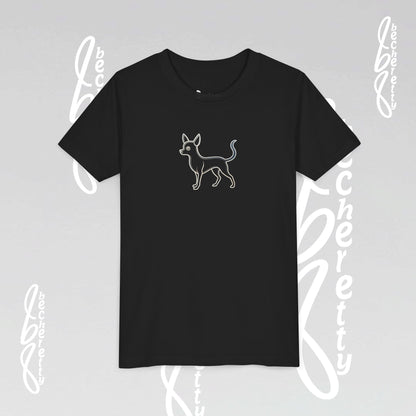 Youth T'Shirt - Graphic Chihuahua - Minimalist Art Becheretty