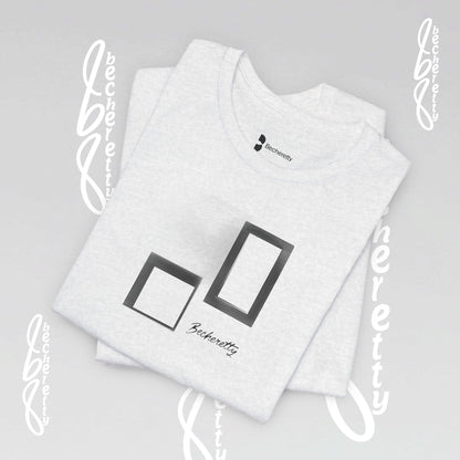 Minimalist Graphic Becheretty T-Shirt - Pixel Void Line - Modern Design for Art lovers - Casual Wear