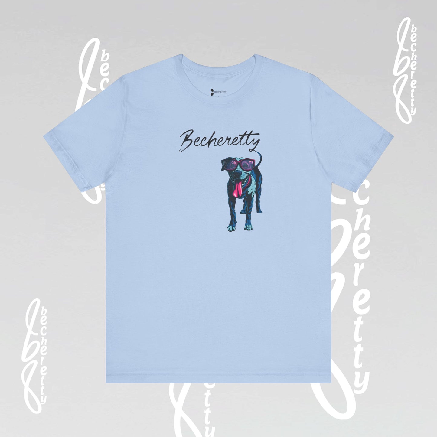 Dog Lovers T-Shirt Unisex - Art Graphic Becheretty - Unique Pet Apparel - Casual Wear