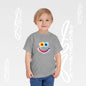 Toddler T-shirt - Colorful Watercolor Smiley Face - Art Graphic Minimalist Becheretty