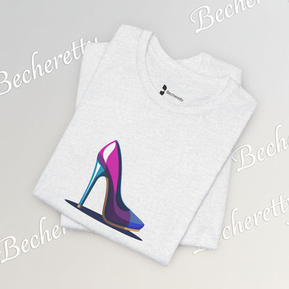 Colorful futuristic Stiletto T‑Shirt - Art Graphic Becheretty - A nod to your unique fashion style