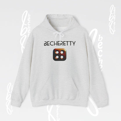 Hoodie "Dice Icon" Art Graphic Minimalist Becheretty Casual Wear - Kangaroo pouch pocket