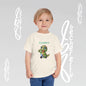 Toddler T-Shirt with a Cute Dino - Becheretty Playful Design Tee - Birthday Gift Idea