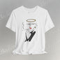 "Fallen Angel" Abstract Line Art Graphic Tee Becheretty - Channel your inner rebel with a touch of divine style