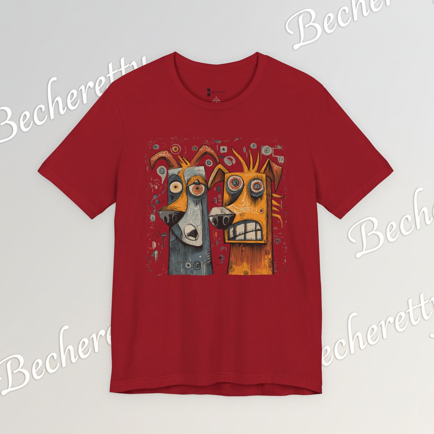 Twin Instincts T-shirt Becheretty - Perfect for art-driven fashion, and anyone who wears instinct as identity.
