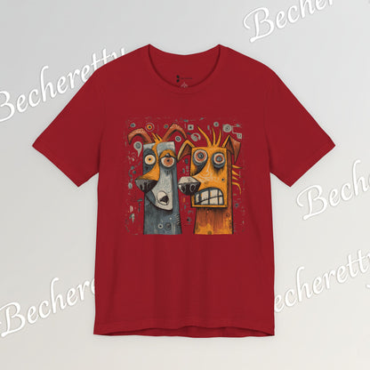 Twin Instincts T-shirt Becheretty - Perfect for art-driven fashion, and anyone who wears instinct as identity.
