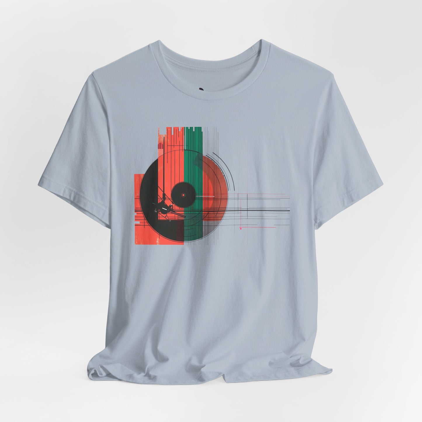 Minimalist Cubist Vinyl Tee - Art Graphic Becheretty - Spin your style in a new direction.