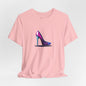 Colorful futuristic Stiletto T‑Shirt - Art Graphic Becheretty - A nod to your unique fashion style