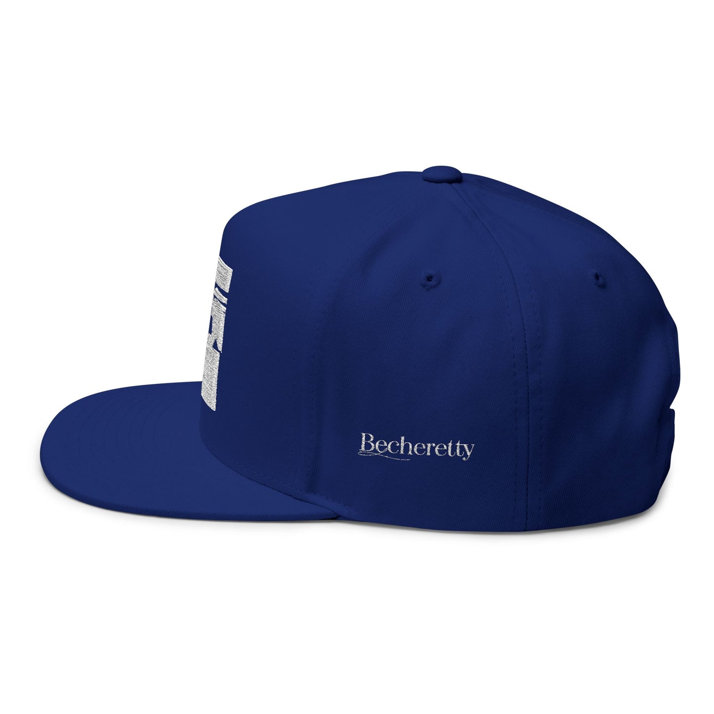 Embroidered Flat Bill Cap for Trendsetters - Art Graphic Becheretty