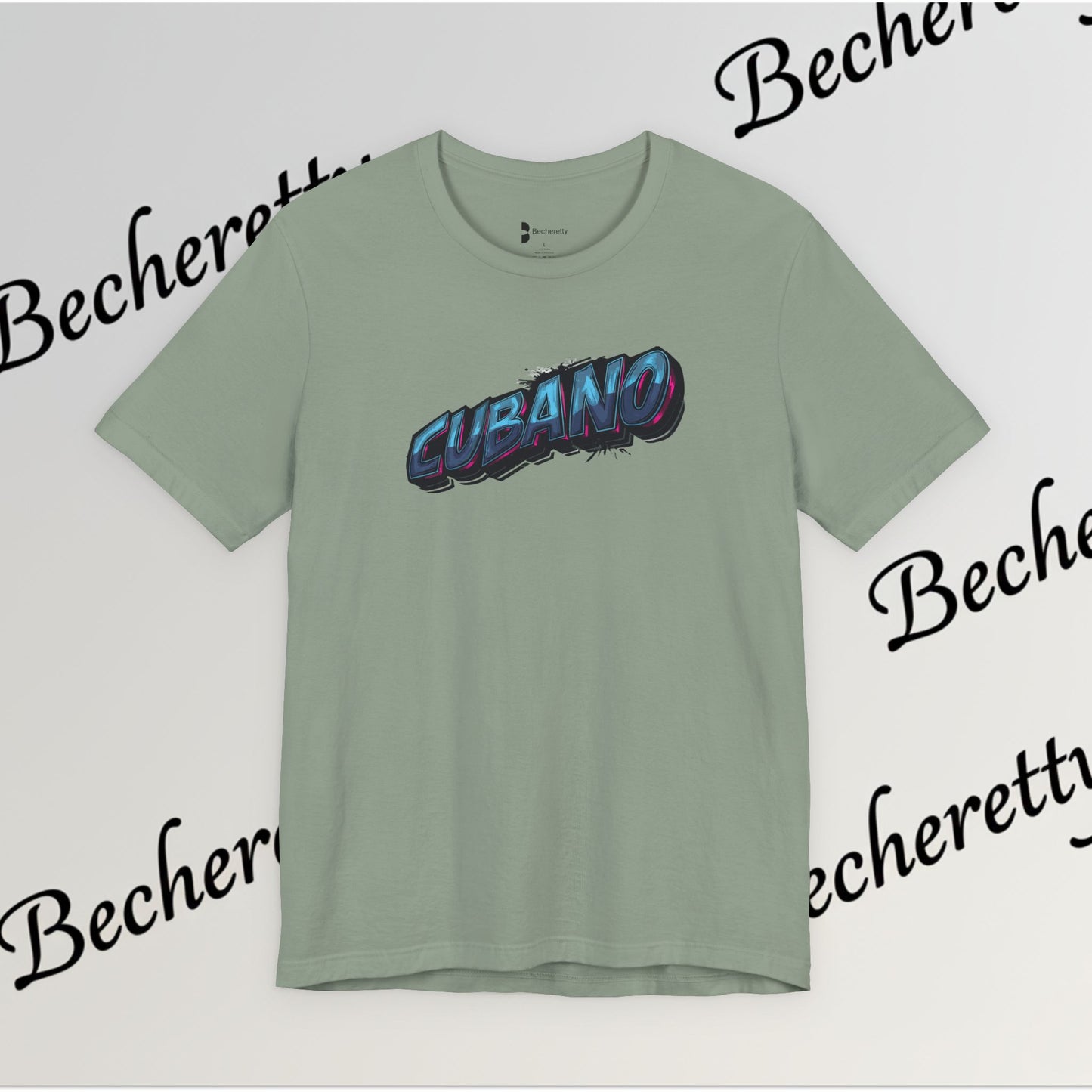 Graphic Tee "Cubano" Minimalist Art Graphic Becheretty - T-shirt that expresses confidence - Casual Wear