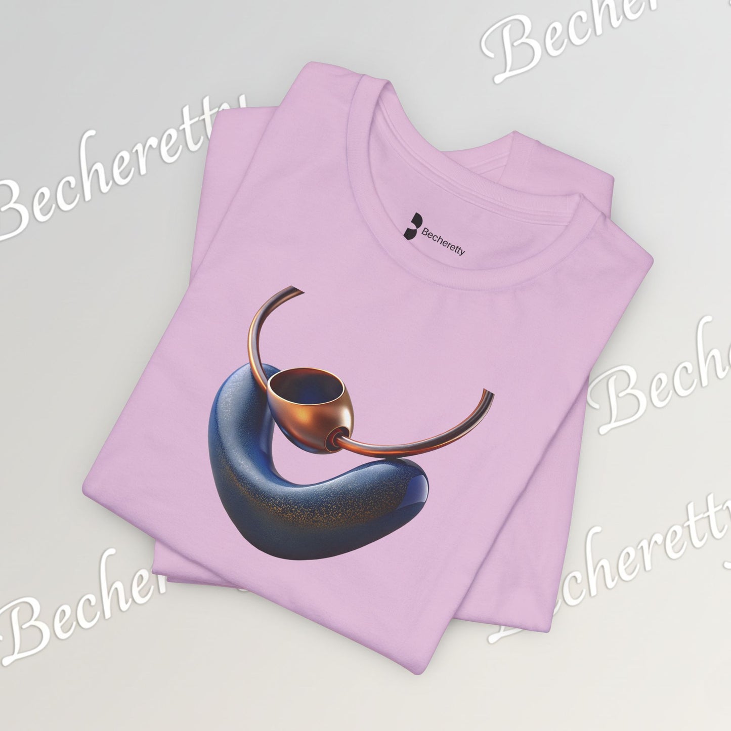 Necklace - Artistic design - T-Shirt short sleeve Becheretty- Fashion Casual Wear - Ideal Gift for Women