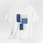 Abstract Wave Short Sleeve Tee - Art Minimalist Becheretty - Perfect for Art Lovers -Casual Wear