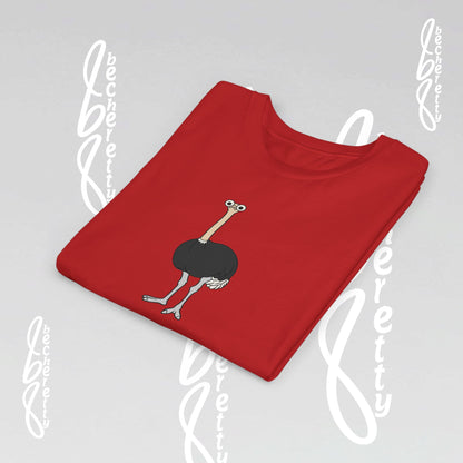 Youth Ostrich Graphic Tee - Becheretty desing for Kids, Cool Summer Top, Gift for Birthdays, Animal Lovers Tee
