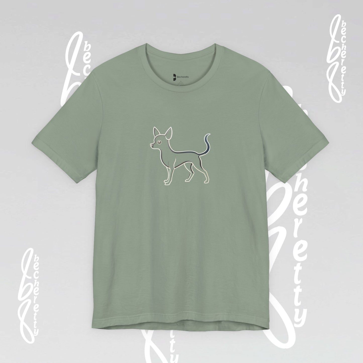 Pet Lovers "Chihuahua" T-Shirt Unisex -  Art Graphic Minimalist Becheretty - Wearable Art Apparel - Casual Wear