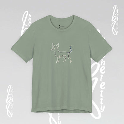 Pet Lovers "Chihuahua" T-Shirt Unisex -  Art Graphic Minimalist Becheretty - Wearable Art Apparel - Casual Wear