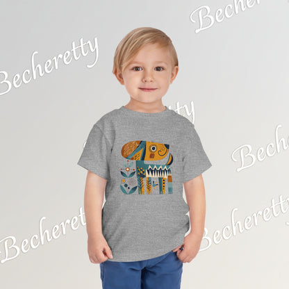 Artistic Doggie - Graphic Tee "Becheretty" for Toddlers -  Perfect gift for the little ones
