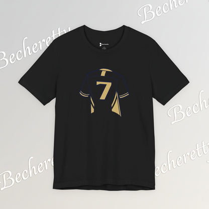 T-shirt - Number 7 GOAL - Art Graphic Minimalist Becheretty - Casual Wear - Team Spirit