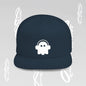 Unique Ghost Headphones Flat Bill Snapback Hat - Art Graphic Becheretty