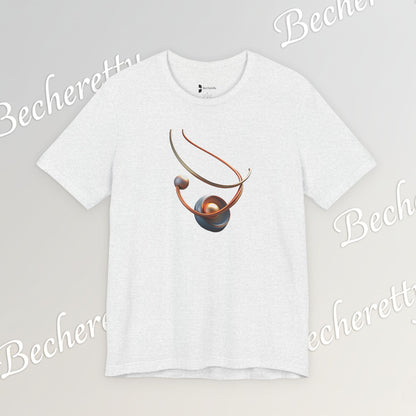 Artistic Graphic T-Shirt Becheretty - Stylish Necklace Design - Casual Wear, Gift for Art Lovers, Summer Fashion, Everyday Comfort