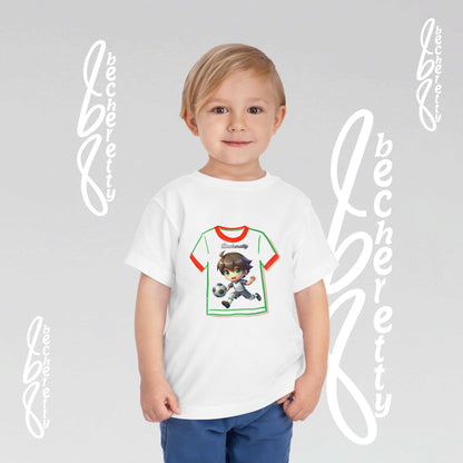 Toddler T-Shirt - Perfect for Soccer Lovers - Dynamic Graphic Becheretty - Stylish Kids Wear