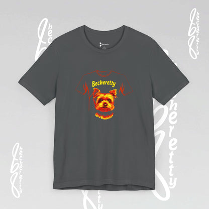Yorkshire Graphic Tee Becheretty - Artistic Design for Yorkie Lovers & Best gift for them