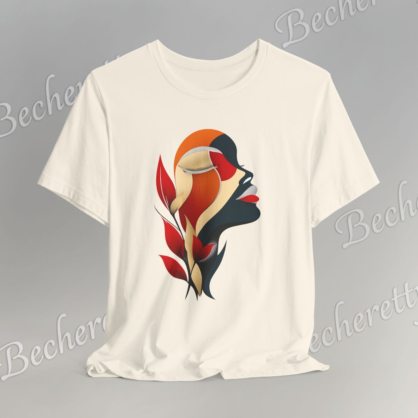 The "Abstract Muse" Graphic Tee Becheretty - Elevate your everyday rotation with a wearable work of art.