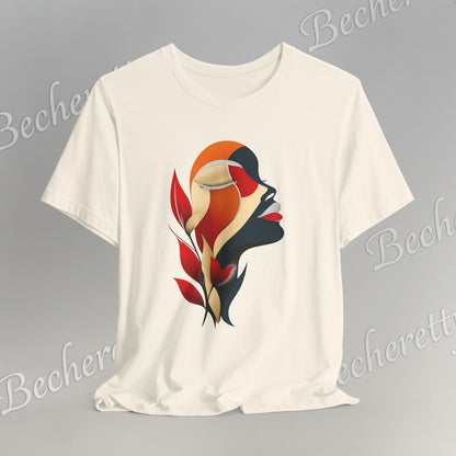 The "Abstract Muse" Graphic Tee Becheretty - Elevate your everyday rotation with a wearable work of art.