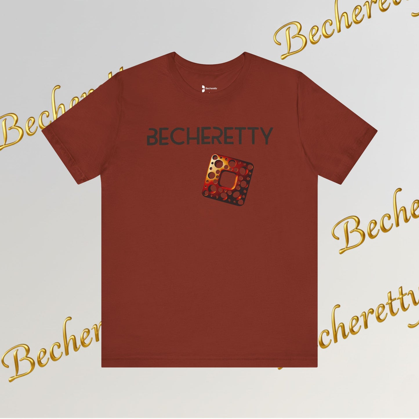 Stylish Minimalist Art Design Becheretty - Trendy short sleeve T-Shirt - Casual Wear - Gift for Him