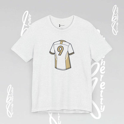 Soccer T-Shirt - Number 9 - Minimalist Graphic Becheretty - Athletic apparel - Everyday Fashion