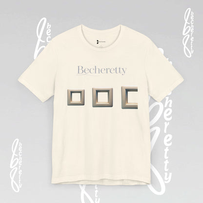 Modern Minimalist Graphic Tee - Becheretty - Artistic Everyday wear, Unique gift