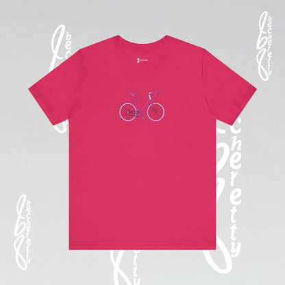 Pink Bike - Graphic T-Shirt Becheretty - Perfect gift for Bike Lovers - Casual Wear
