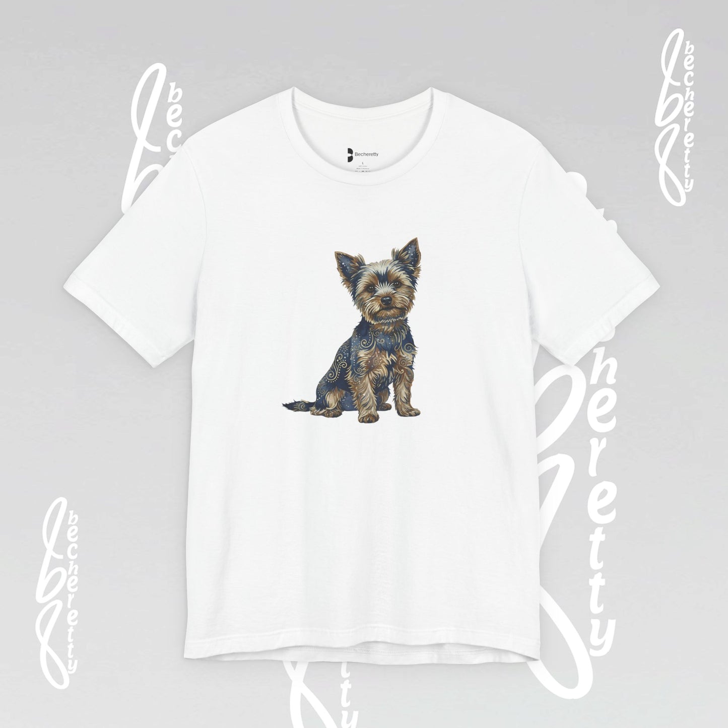 Yorkie T'Shirt - Art Graphic Becheretty - Perfect gift for Pets Lovers - Casual Wear