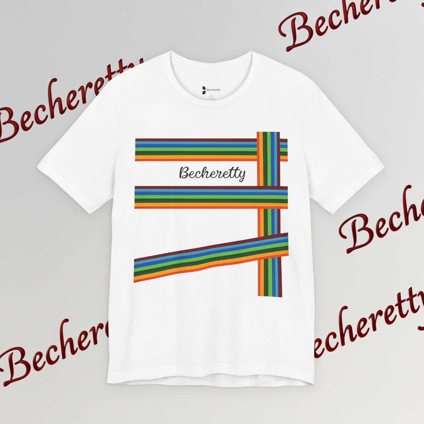 Colorful Becheretty Unisex T-Shirt, Casual Pride Tee - Gift for Friends - Summer Fashion, Everyday Wear