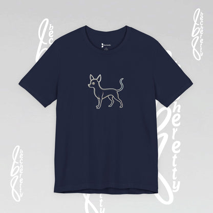 Pet Lovers "Chihuahua" T-Shirt Unisex -  Art Graphic Minimalist Becheretty - Wearable Art Apparel - Casual Wear