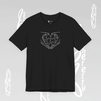 Autism Awareness T-Shirt  "My Heart is Yours" - Becheretty Minimalist design - Unisex, casual wear.