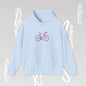 Hoodie Becheretty "Pink Bike "Minimalist Graphic Design" Perfect Gift for Bike Lovers - Casual