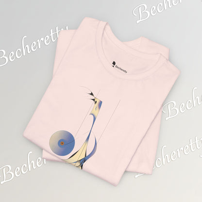 Abstract DJ Tee - Art Graphic Minimalist Becheretty - Perfect for Casual Outfits, Gift for Friends, Summer Style.