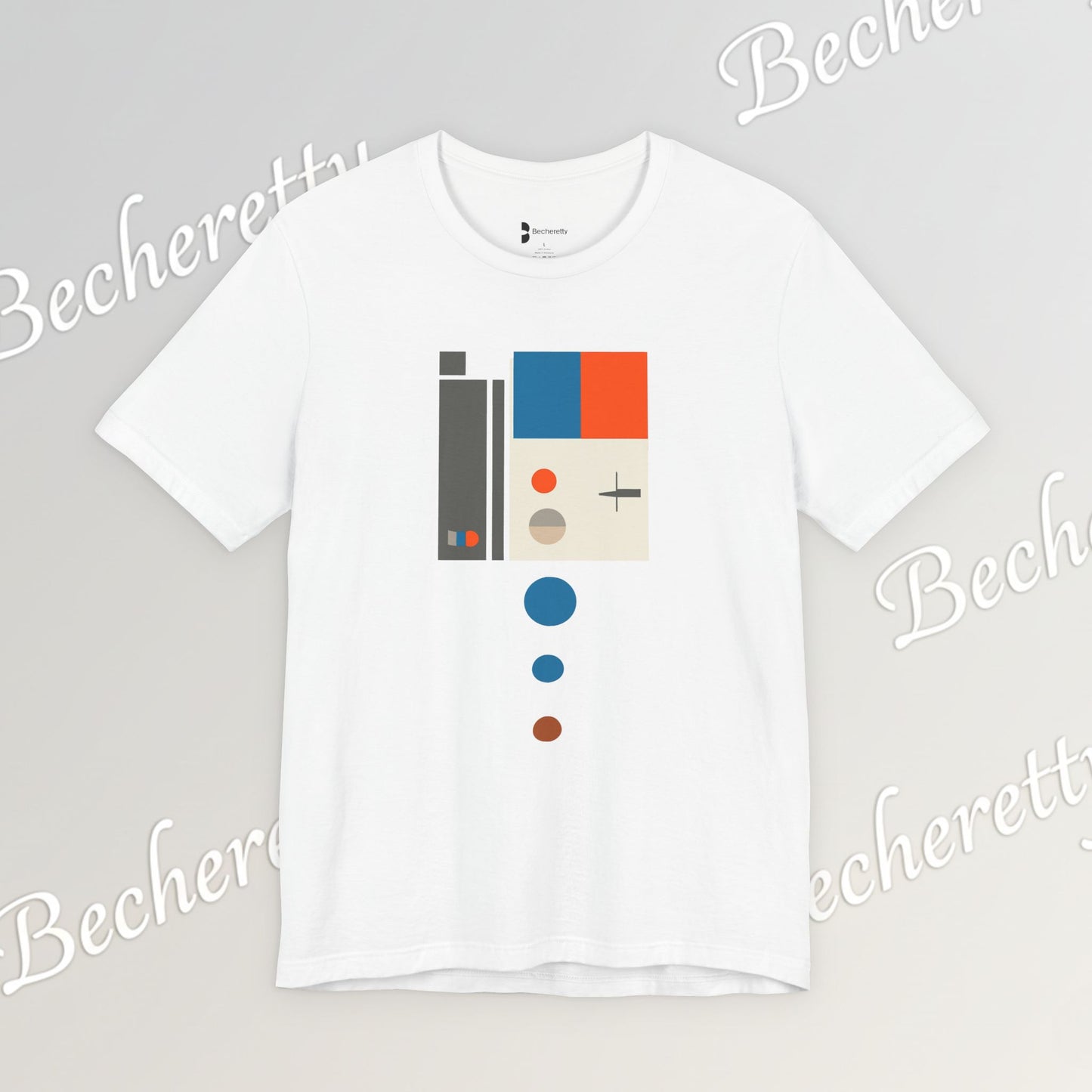 Artistic Graphic T-Shirt Becheretty - Perfect Gift for Art Lovers - Bauhaus-inspired geometric artwork