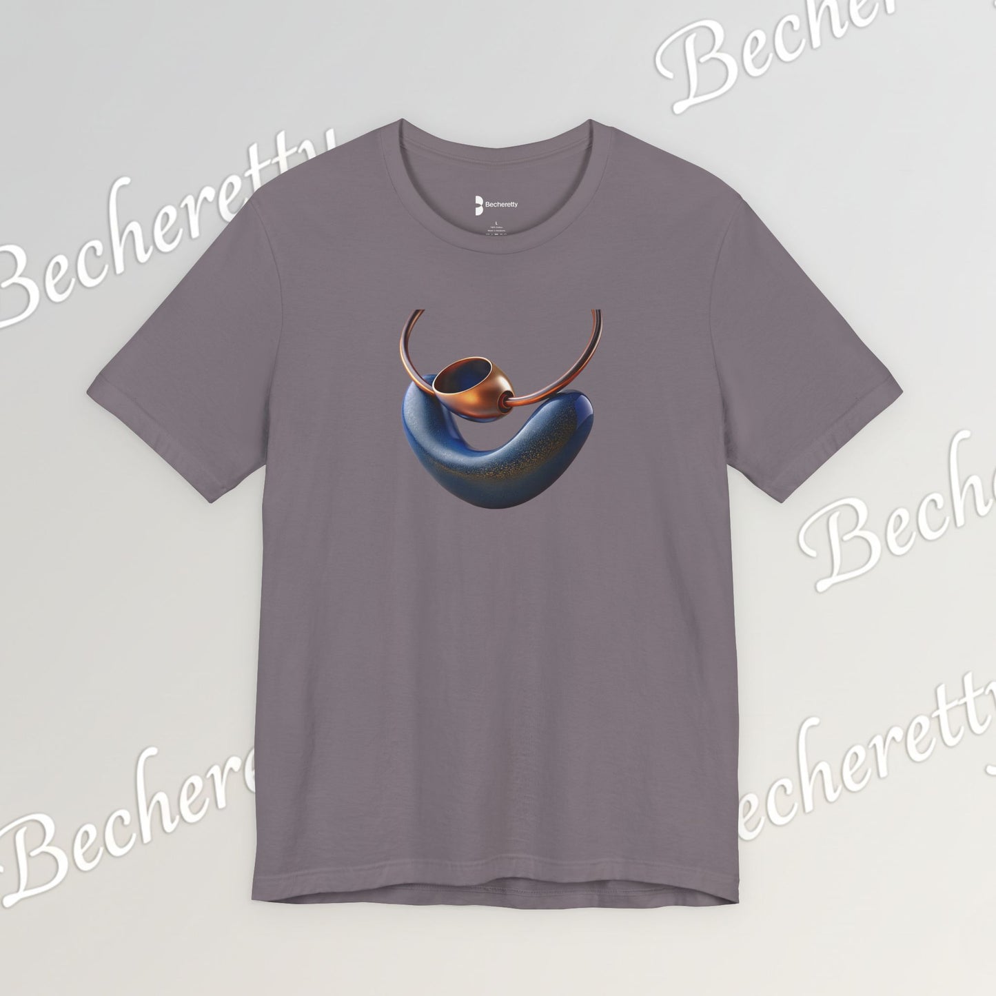 Necklace - Artistic design - T-Shirt short sleeve Becheretty- Fashion Casual Wear - Ideal Gift for Women