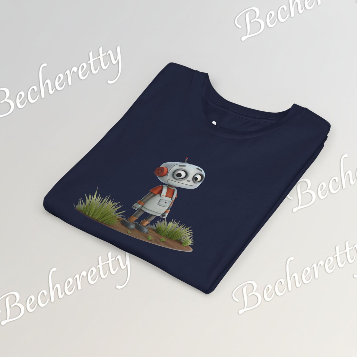 Youth T-Shirt short sleeve "Funny Robot Gaze" Graphic Becheretty - Casual Wear - Unique Kids Apparel