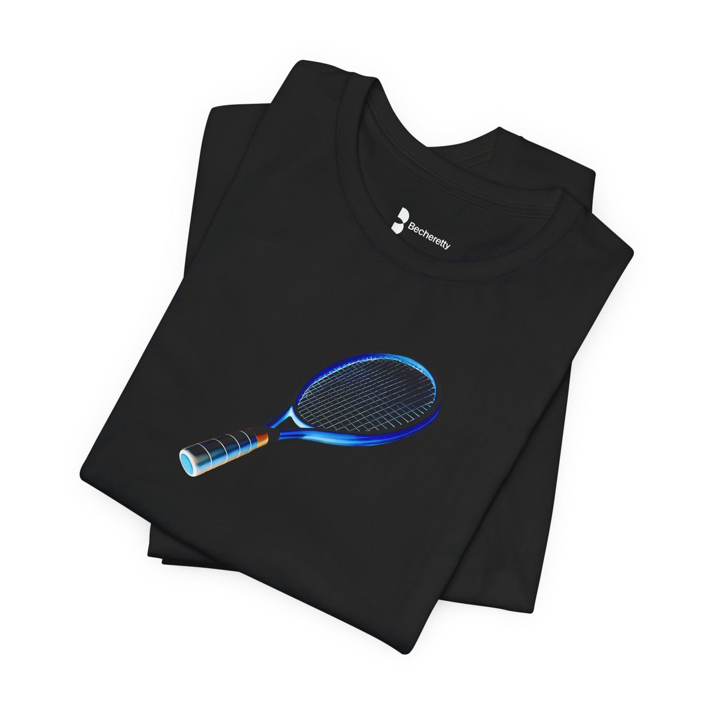 Vintage Tennis Racket - Art Graphic T'Shirt Becheretty - Tennis Enthusiasts - Casual Wear