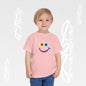 Toddler T-shirt - Colorful Watercolor Smiley Face - Art Graphic Minimalist Becheretty