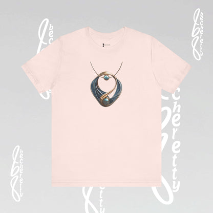 Necklace Artistic design - Statement T-Shirt Becheretty - Casual wear - Unique Graphic Top, Everyday Style