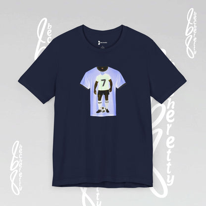 Soccer T-Shirt Number 7 - Graphic Becheretty - Perfect Gift for Soccer Lovers