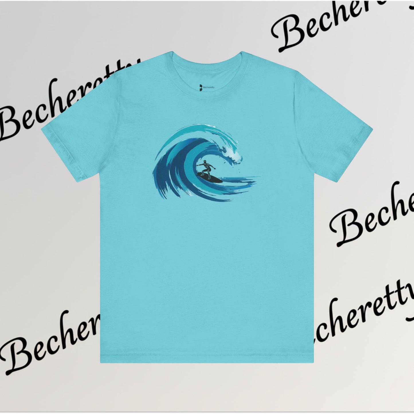 Ocean Wave Surf Tee — The Art of Surf - Graphic Minimalist Becheretty - Surfing is just painting — the ocean is the brush