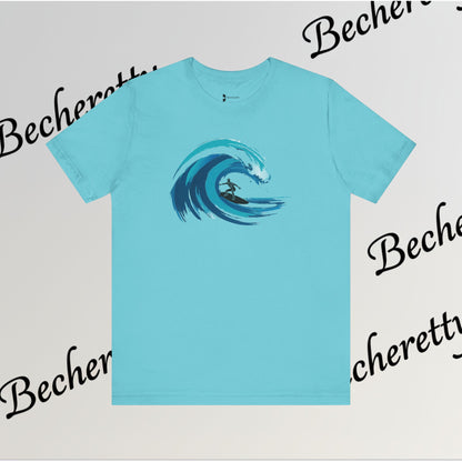 Ocean Wave Surf Tee — The Art of Surf - Graphic Minimalist Becheretty - Surfing is just painting — the ocean is the brush