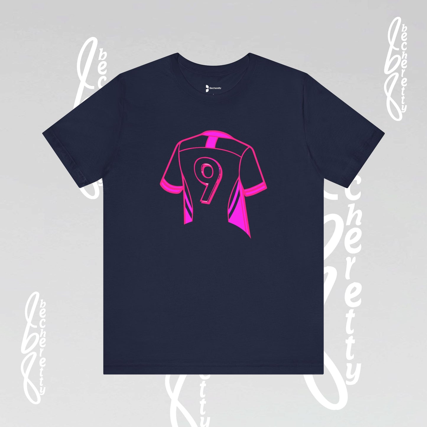 T-Shirt Number 9 - GOAL- Art Graphic Becheretty - Perfect Gift for Soccer Lovers - Casual Wear