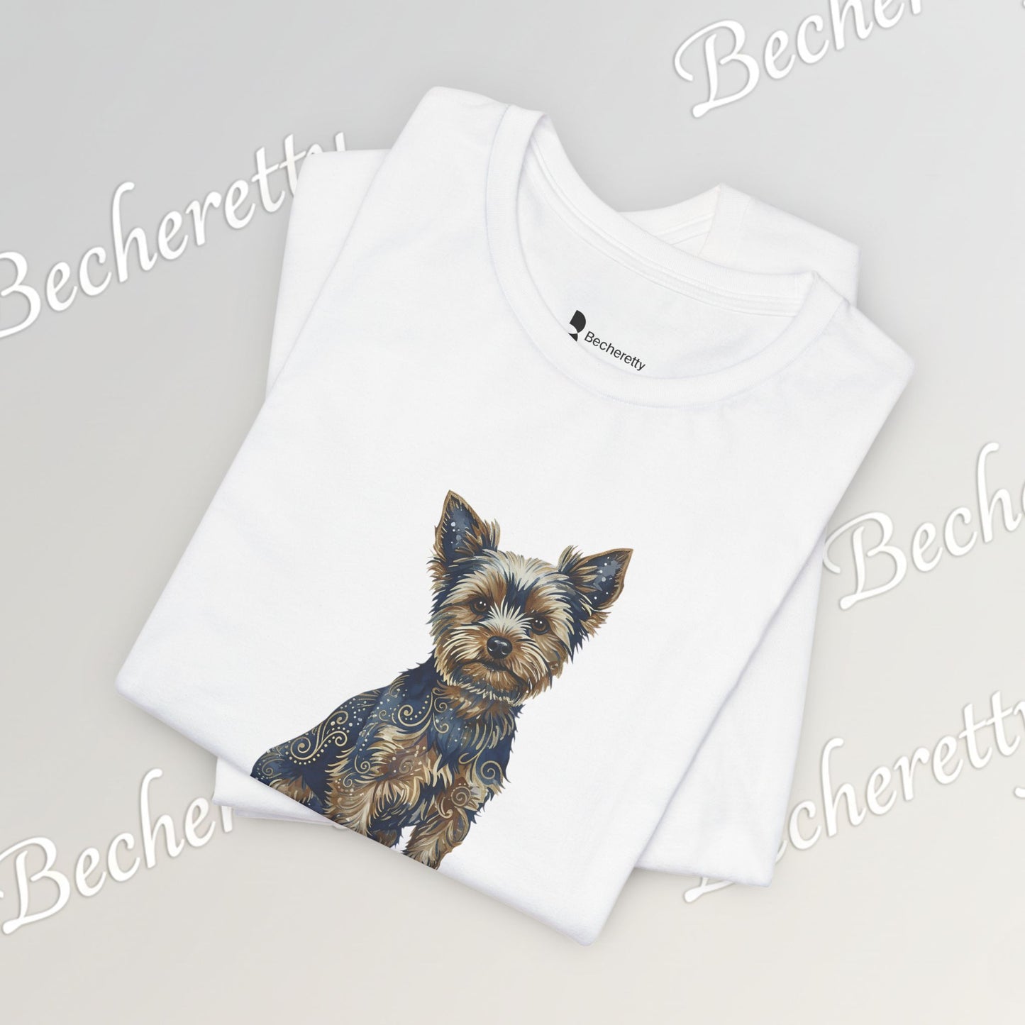 Yorkie T'Shirt - Art Graphic Becheretty - Perfect gift for Pets Lovers - Casual Wear